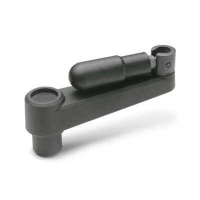 Elesa Handkurbel mit Umleggriff und Bohrung 8mm / Länge 64mm