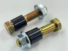 1/2 Shock Bolt with Spacer Bushing Nut 2.25" Long PAIR (2)