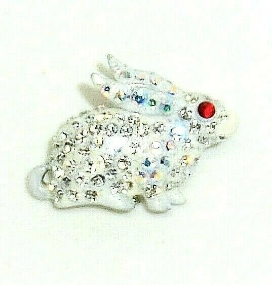 Брошь RUCINNI White Bunny с кристаллом Swarovski (8978WT) - Изображение 2 из 4