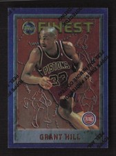 Grant Hill 1995-96 Finest #190 Detroit Pistons