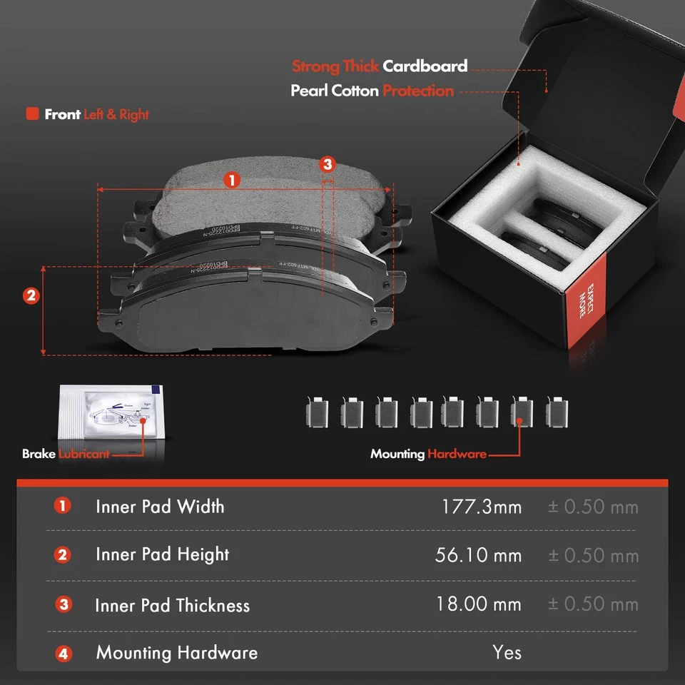 Rotor de freno delantero y pastilla + cojinete de cubo para Ford Freestar Mercury Monterey 04-07 Foto 3 de 4