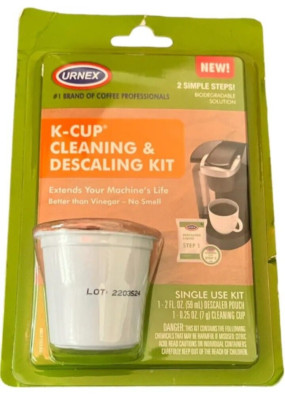 K Cup Cleaning and Descaling Kit Coffee Machine Step Single Use