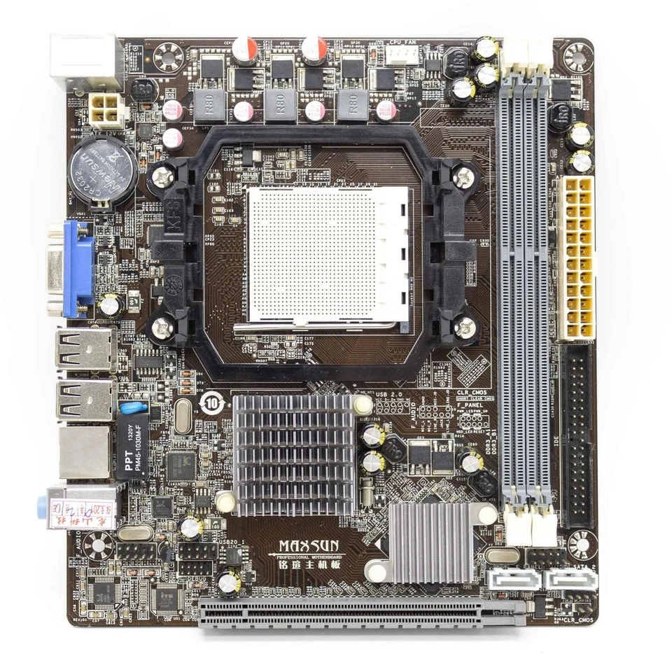 Motherboard Micro-Atx Maxsun M3A78GL AMD AM3 DDR3 Dual Channel Set - Image 2 of 2