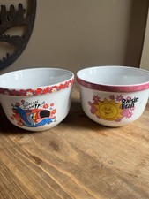 Kellogg Toucan Sam & Raisin Bran Original Advertising Cereal Bowls Set 2004
