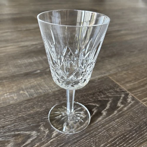 Vintage Waterford Crystal Lismore 6 7/8" Water Goblets Wine Glasses Claret Irish