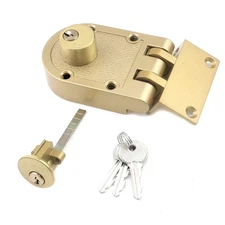 Jimmy Proof Deadbolt Lock Heavy Duty Safety Double Cylinder Locking Deadbolt ...
