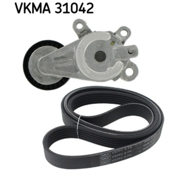 Keilrippenriemensatz SKF Vkma 31042 FüR VW Seat Audi Skoda Golf VI Ibiza IV SC-image