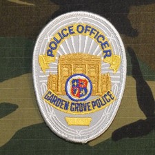Vintage City of Garden Grove Police Officer Chest Patch (CA)