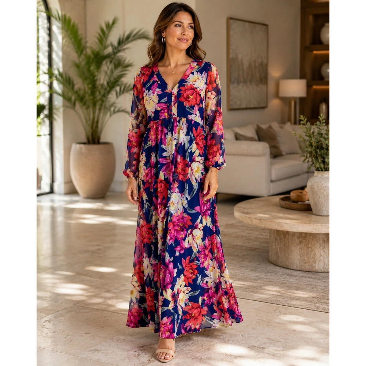 iman boho chic maxi dress Dresses for Women for sale color:White/Red/Navy Blue Fully lined. prom 2k18 Vintamour Plus-Size Elegant Ladies'