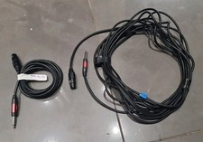 10M + 3M 6.25mm Jack Male To XLR Female. Nikkia Good Quality Used Cables. Tested