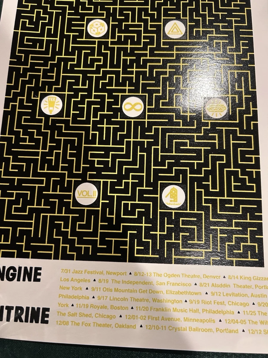 Angine De Poitrine USA Maze Tour Poster 2026 OFFICIAL MERCHANDISE 18x24