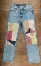LEVIS 501 90s PATCHWORK JEANS 150 ANNIVERSARY EDITION WOMENS W25 L30 SEE DESCR.