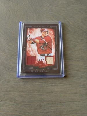 2015 Panini Diamond Kings Mike Trout Dual Jersey Relic Card #'d /99