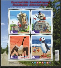 Canada 2010 Roadside Attractions II ordinary gum MS, MNH, SG 2692