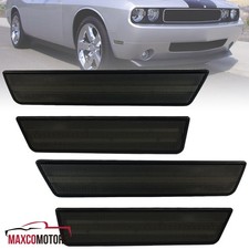 Smoke Side Marker Lights Fits 2008-2014 Dodge Challenger Frontrear 4 Pieces