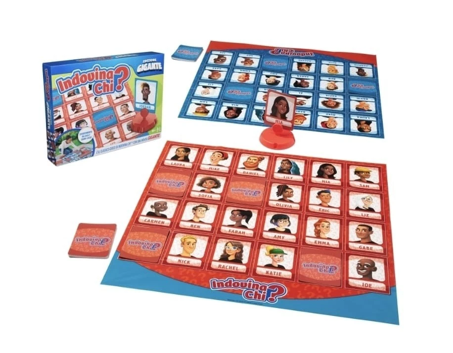 Gioco Indovina chi? Edizione Gigante con Tabellone 90x100 per Tutta la Famiglia - Immagine 3 di 4