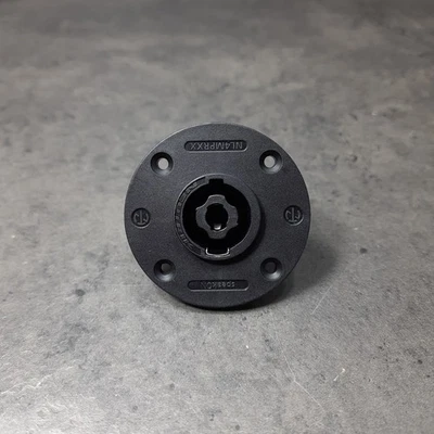NEUTRIK NL4MPR-XX speakON Einbaubuchse 4 pol rund schwarz - Bild 1 von 2
