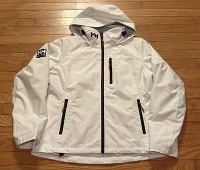 Helly Hansen Crew Hooded 2.0 Jacket Tech Protection Women s Size L White