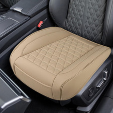 Luxury Faux Leather Car Seat Cover, Anti-Slip Waterproof Universal Front Bottom