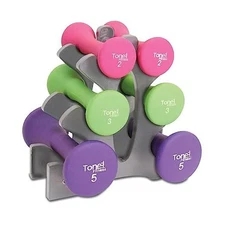  set includes 3 PAIRS of DUMBBELLS 20 Pound Multicolor