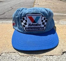 Vintage NASCAR Racing Denim Valvoline Motorsport Trucker Cap 6