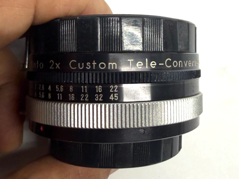 Vintage  Nikon F Mount Vivitar Auto 2x Custom Tele-Converter Model 2X-3 - Image 3 of 4