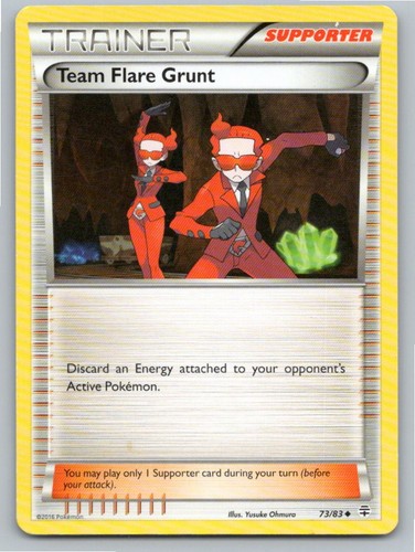 2016 POKEMON TEAM FLARE GRUNT GENERATIONS 73/83 UC NM A66386 FREE S&H