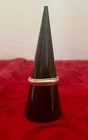 Vintage ESPO Sterling Silver Classic Plain Band With Edge Lines Size 8