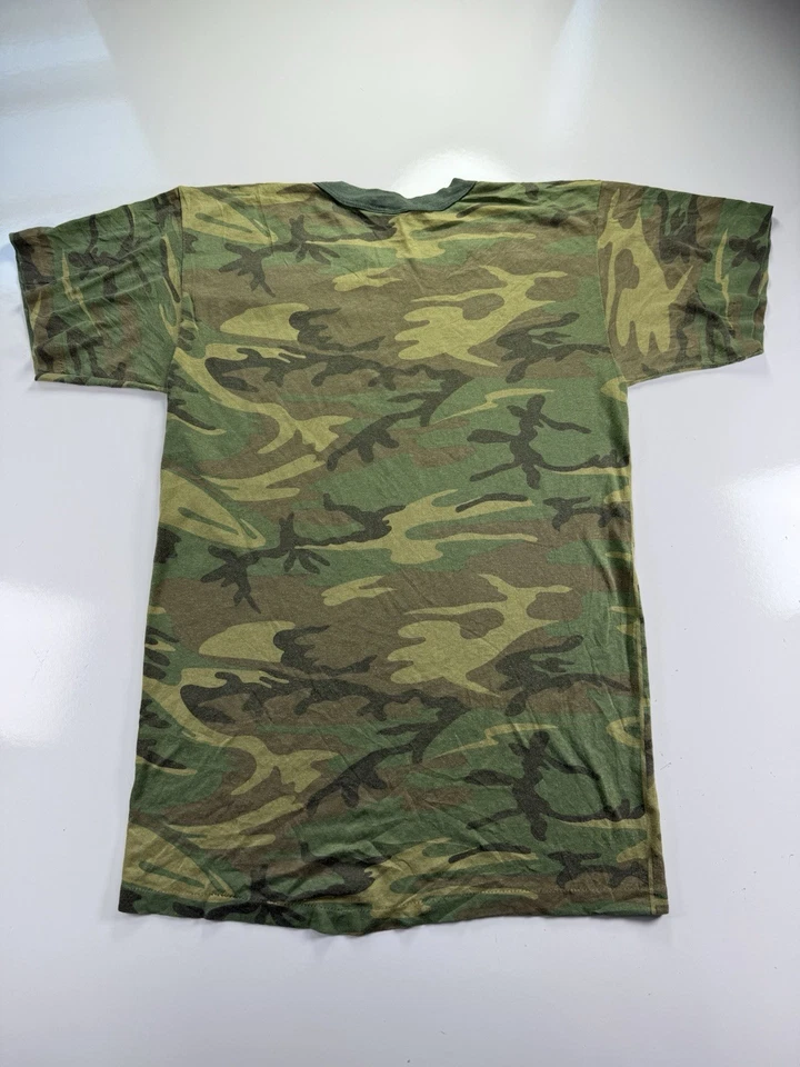 Camiseta Fox Outdoor Camuflada Para Hombres Manga Media Larga Verde Bosque Estilo Vintage Camiseta Foto 3 de 3