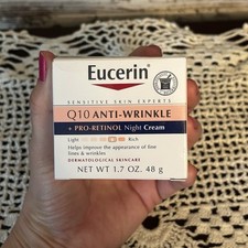Eucerin Q10 ANTI-WRINKLE Sensitive Skin Face Cream 1.7 oz Moisturizes Skin