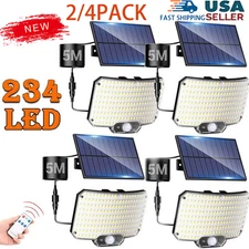 Solar Street Lights LED Security Flood Lamp Motion Sensor Outdoor Wall 9900000lm