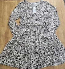 New With Tags Jenny Boston Boutique Dress Black & Tan Party Dress. Size Medium M