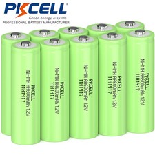 10Pcs Rechargeable AA Batteries Ni-MH 1.2v 600mAh Batteries for Solar Light Toys 1.20 per gallon