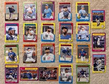 2024 Topps Heritage TEXAS RANGERS 23 CARD BASE TEAM SET with SERIES HIGHLIGHTS