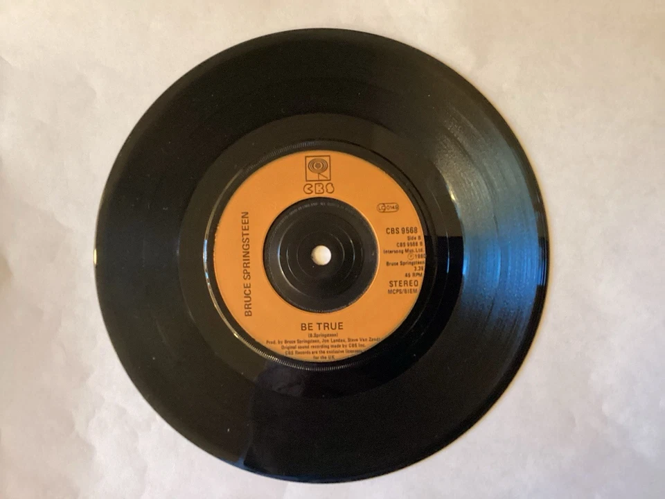Springsteen - Sherry Darling / Be True 45 - 1981 UK CBS 9568 - New~Never Played - Image 4 of 4