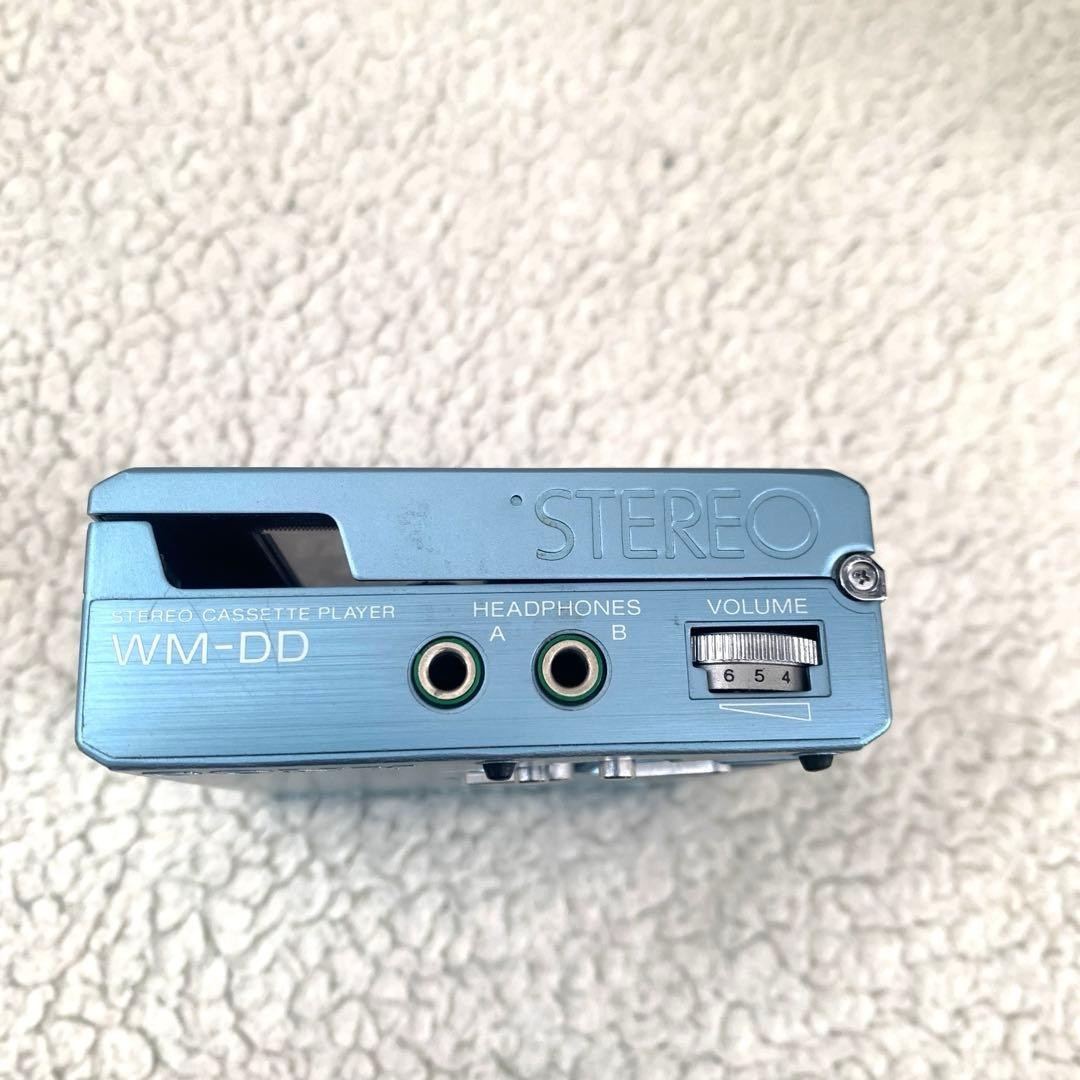 Rare SONY Walkman WM-DD Blue Cassette Player Tested Working