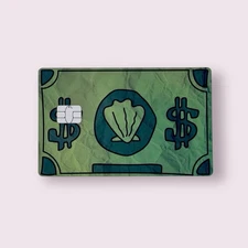 Bikini Dollars Holographic Credit Card Sticker Debit Skin Decal Cover