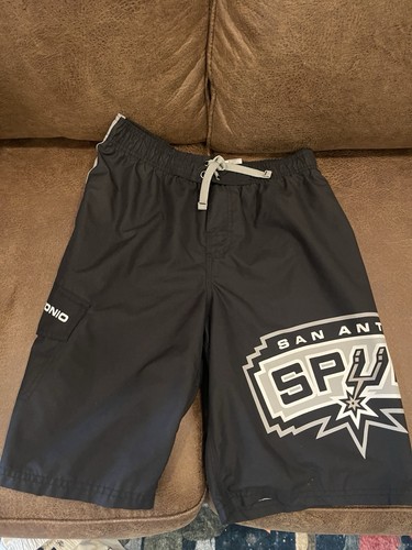 NBA San Antonio Spurs Swim Trunks Shorts Boys SZ 14/16 Large