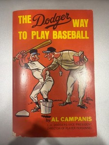 The Dodger Way to Play Baseball Al Campanis 1954 Paperback Book Sports History