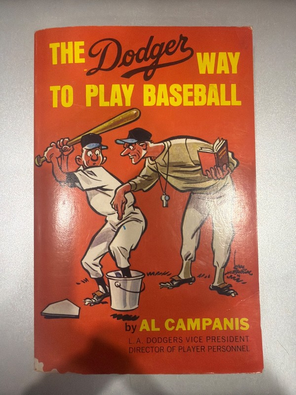 The Dodger Way to Play Baseball Al Campanis 1954 Paperback Book Sports History