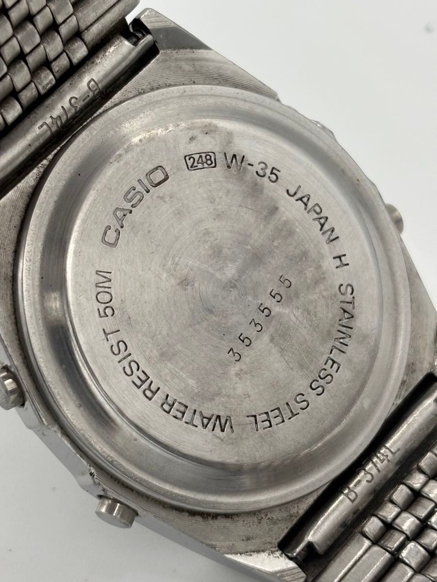 CASIO Casio Marlin Digital 【W-35 248】Alarm Chronograph Genuine Belt 【Working image 5