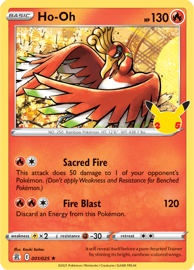2021 Pokemon 25th Anniversary Celebrations Singles - Choose Your