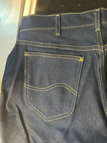 Vintage Women's 34 LEE Rider Straight Leg Denim Jeans NWT Union Made in USA - Picture 11 of 12