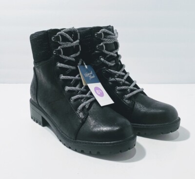 Universal Thread Women's Lue Lace Up Hiking Boots, Black