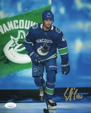 Vancouver Canucks Elias Pettersson Signed Autographed 8x10 NHL Photo JSA COA #8