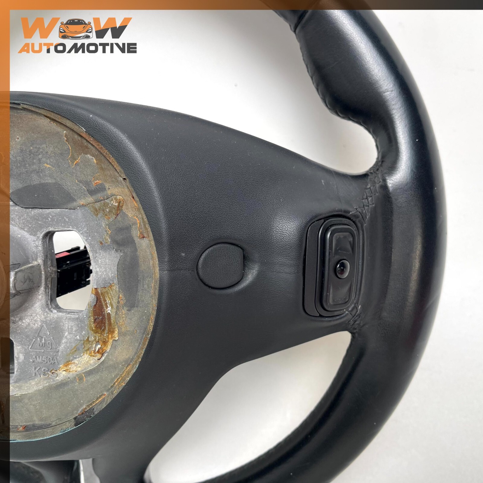 14-17 MASERATI GHIBLI STEERING WHEEL BLACK W/ SWITCHES OEM