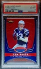 2008 Tom Brady 81/629 Topps Finest Moments #TB8 New England Patriots NM-MT PSA 8