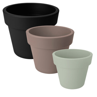 ELHO Green Basics Top Planter Blumentopf Pflanztopf Übertopf Kübel  23 - 47 cm