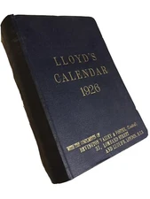 Antique Original Book 1926 Lloyd’s Calendar great content & advertising