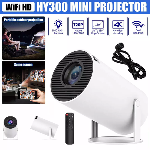 2025 NEU Beamer Projektor 4K UHD WiFi Bluetooth Android TV Heimkino Mini Tragbar